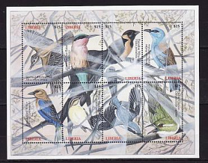 Либерия, 2000, Птицы, лист